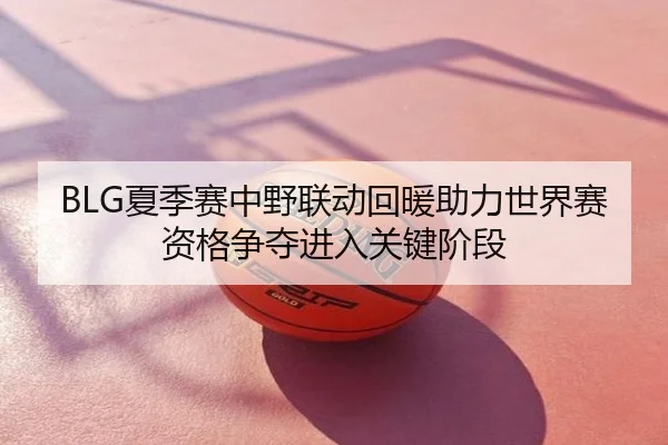 BLG夏季赛中野联动回暖助力世界赛资格争夺进入关键阶段